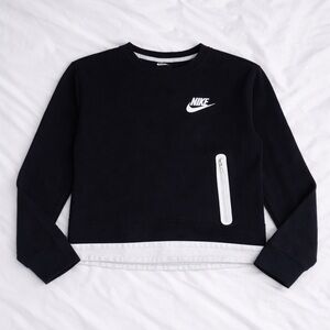 Nike Black long sleeve with White Accents